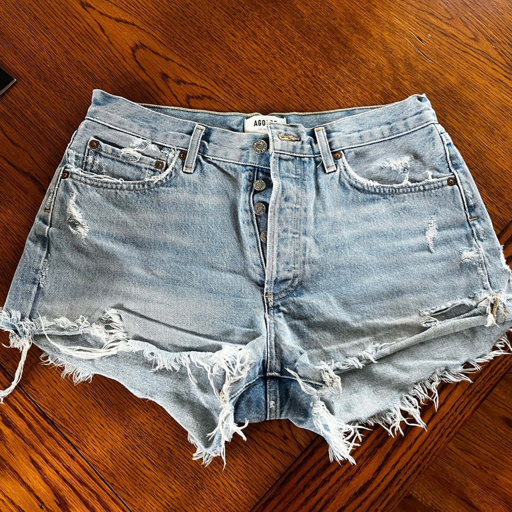 Agolde Parker denim shorts